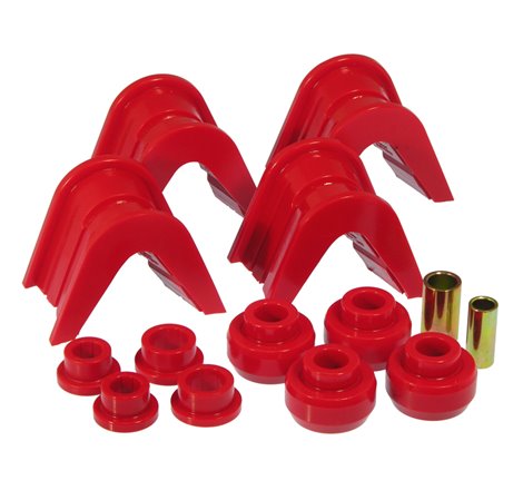 Prothane 66-79 Ford Trucks 14-Piece Bushing Set - 4deg Offset - Red