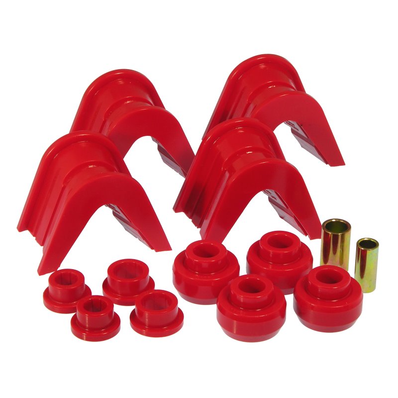 Prothane 66-79 Ford Trucks 14-Piece Bushing Set - 4deg Offset - Red