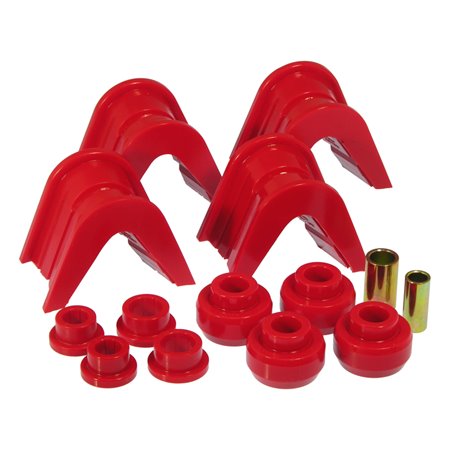 Prothane 66-79 Ford Trucks 14-Piece Bushing Set - 4deg Offset - Red