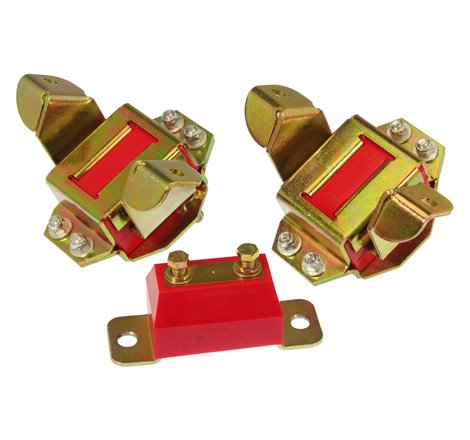 Prothane Ford Motor & Trans Mount Kit - Red