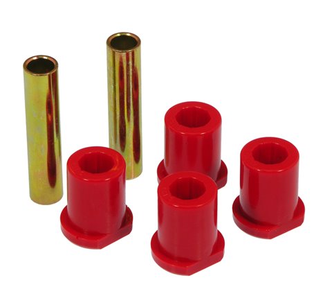 Prothane 80-97 Ford Truck 2/4wd (w/ Molded Shackles) Rear Frame Shackle Bushings - Red