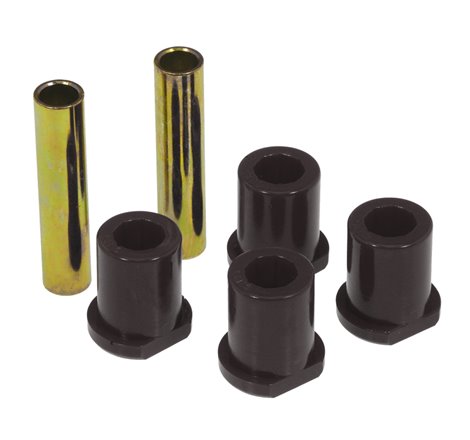 Prothane 80-98 Ford Truck 2/4wd (w/ Molded Shackles) Rear Frame Shackle Bushings - Black