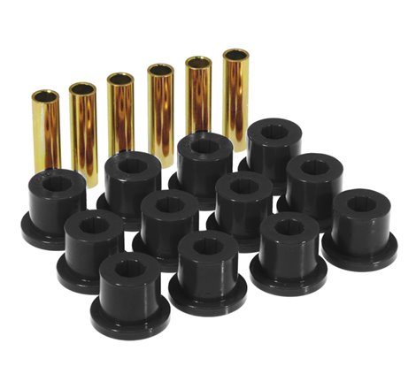 Prothane 67-87 GM Rear Spring & Shackle Bushings (w/ 1.5in Bushings) - Black