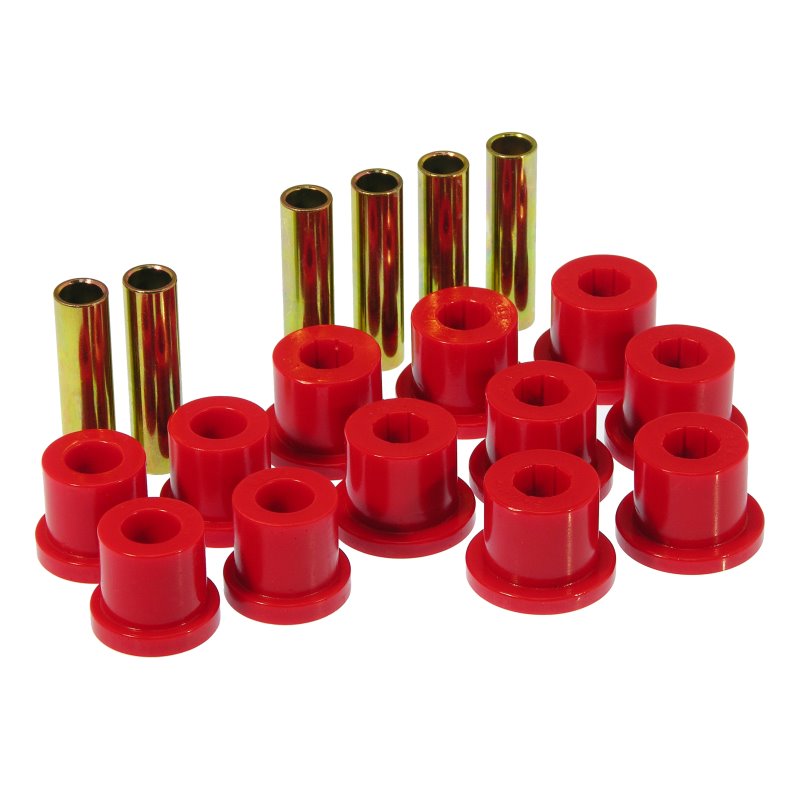 Prothane 81-87 GM Rear Spring & Shackle Bushings (w/ 1 3/8in Bushings) - Red