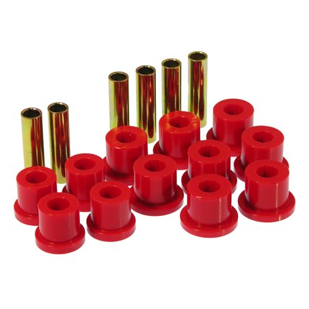 Prothane 81-87 GM Rear Spring & Shackle Bushings (w/ 1 3/8in Bushings) - Red