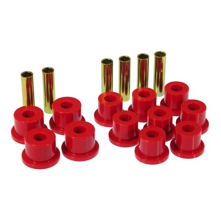 Prothane 73-87 GM Rear Spring & Shackle Bushings (w/ 1.5in Bushings) - Red