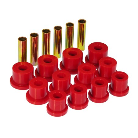 Prothane 81-87 GM Rear Spring & Shackle Bushings (w/ 1 3/8in Bushings) - Red