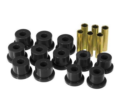 Prothane 81-87 GM K30 Rear Spring & Shackle Bushings (w/ 1.5in OD Frame Shackle Bush) - Black