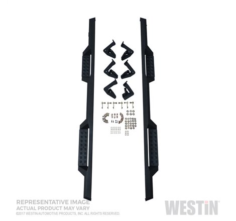 Westin/HDX 10-17 Toyota 4Runner Trail Edition Drop Nerf Step Bars - Textured Black