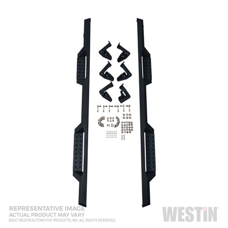 Westin/HDX 10-17 Toyota 4Runner Trail Edition Drop Nerf Step Bars - Textured Black