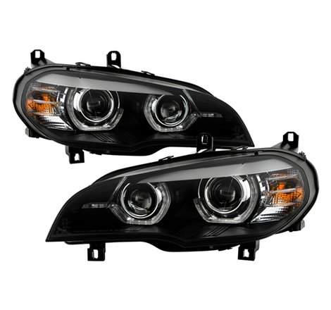 Spyder BMW X5 E70 07-10 Xenon/HID AFS High-Power LED Headlights - Black PRO-YD-BMWE7007AFSHIDAP-BK