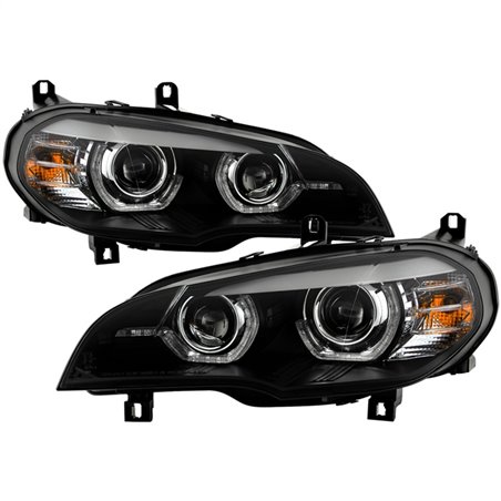 Spyder BMW X5 E70 07-10 Xenon/HID AFS High-Power LED Headlights - Black PRO-YD-BMWE7007AFSHIDAP-BK