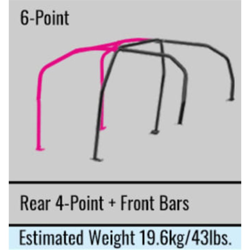 Cusco Chromoly Roll Cage 7 Point 2 Passenger Through Dash 2015 Subaru WRX / STI (S/O / No Cancel)