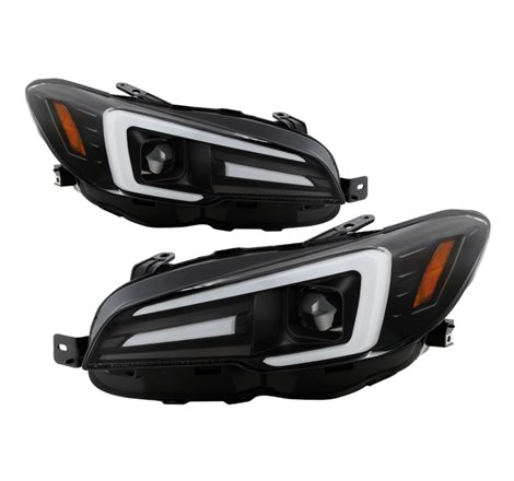 Spyder Subaru Impreza WRX 15-20 Halogen High-Power LED Headlights- Black PRO-YD-SWRX15HALAP-SBSEQ-BK