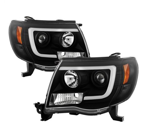 Spyder Toyota Tacoma 05-11 V2 High-Power LED Headlights - Black PRO-YD-TT05PL-BK