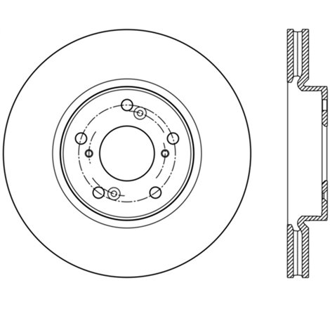 StopTech Drilled Sport Brake Rotor Front Right 13 Honda Accord Sport