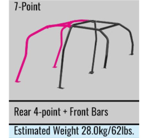 Cusco Chromoly Roll Cage 6 Point 4 Passenger Through Dash 2015 Subaru WRX / STI (S/O / No Cancel)