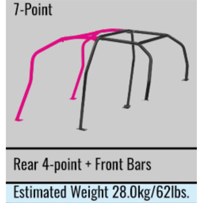 Cusco Chromoly Roll Cage 6 Point 4 Passenger Through Dash 2015 Subaru WRX / STI (S/O / No Cancel)