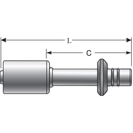 Gates Aluminum Male (Ford) Spring Lock PolarSeal Fitting