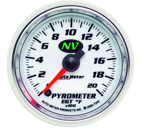 Autometer NV 52mm 0-2000 Deg F Digital Stepper Motor Pyrometer Gauge