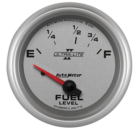 Autometer Ultra-Lite II 2 5/8in 73E-10F SSE Fuel Level Gauge