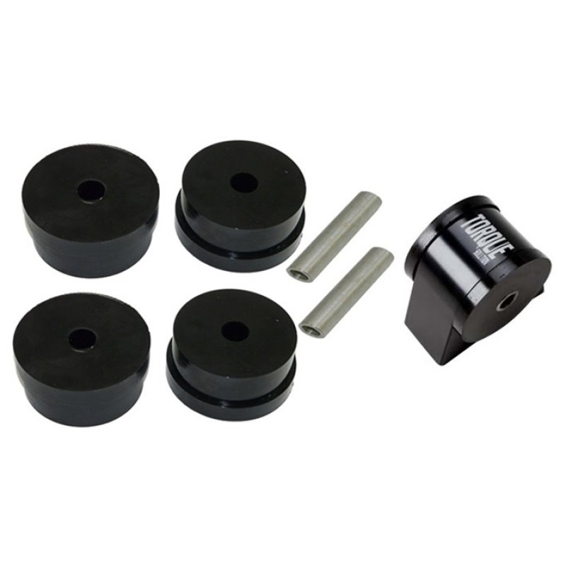 Torque Solution Side Mount Inserts & Billet Front Engine Mount Combo: Mitsubishi Evolution X 08-14