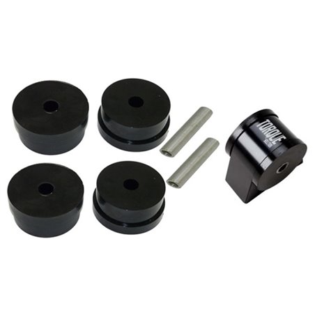 Torque Solution Side Mount Inserts & Billet Front Engine Mount Combo: Mitsubishi Evolution X 08-14