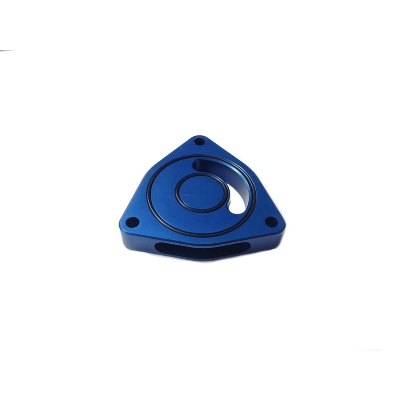 Torque Solution Blow Off BOV Sound Plate (Blue): Hyundai Sonata 2.0T