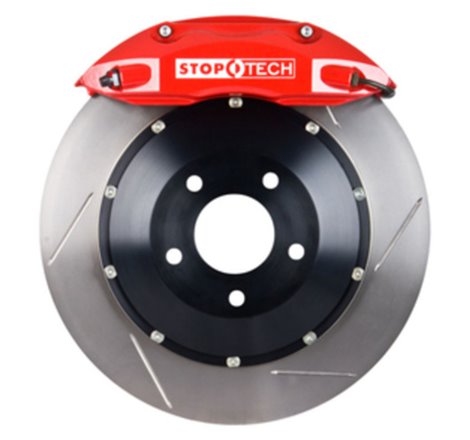 StopTech 92-00 Lexus SC300 Rear BBK Red ST-60 Calipers Slotted 355x32mm Rotors/Pads/SS Line