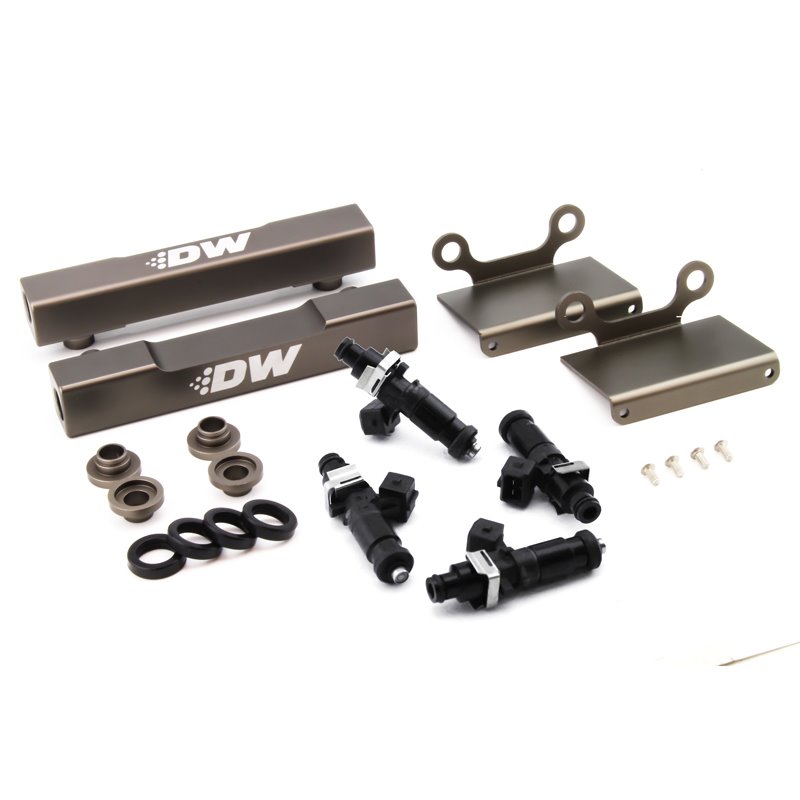 DeatschWerks 04-06 Subaru STI/LGT Side Feed to Top Feed Fuel Rail Conv Kit w/ 1200cc Injectors