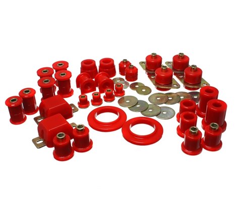 Energy Suspension 05-13 Toyota Tacoma 4WD/Prerunner 2WD Red Hyper-Flex Master Bushing Set