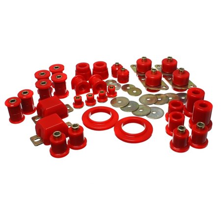 Energy Suspension 05-13 Toyota Tacoma 4WD/Prerunner 2WD Red Hyper-Flex Master Bushing Set