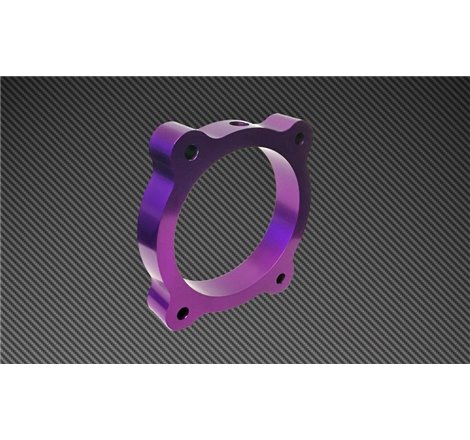 Torque Solution Throttle Body Spacer (Purple): Hyundai Genesis V6 3.8L 2013+