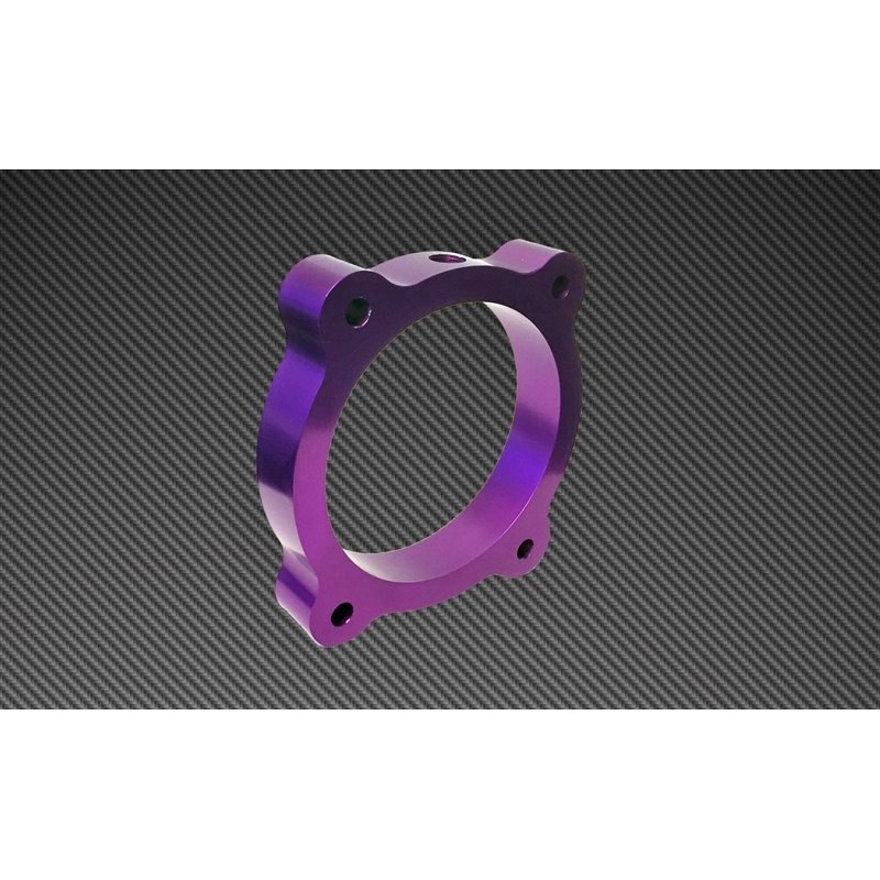 Torque Solution Throttle Body Spacer (Purple): Hyundai Genesis V6 3.8L 2013+