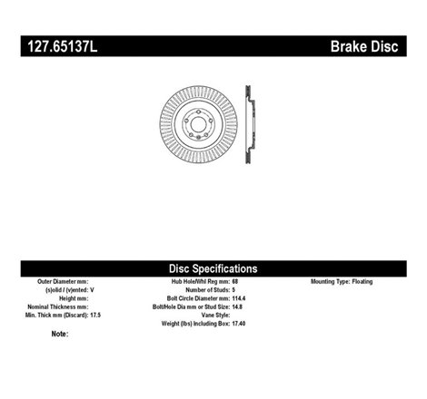 StopTech Slotted & Drilled Sport Brake Rotor