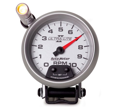 Autometer Ultra-Lite II 3-3/4in 10000 RPM Pedestal Mount Mini-Monster Tachometer