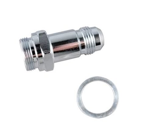 Fragola -6AN x 9/16-24 Male Adapter-Holley - Chrome