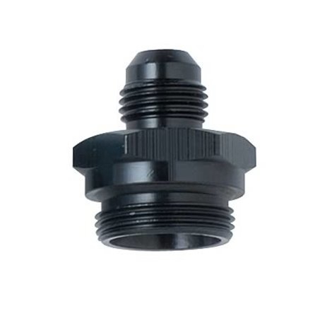 Fragola -6AN x 7/8-20 Male Adapter-Dual Feed - Black