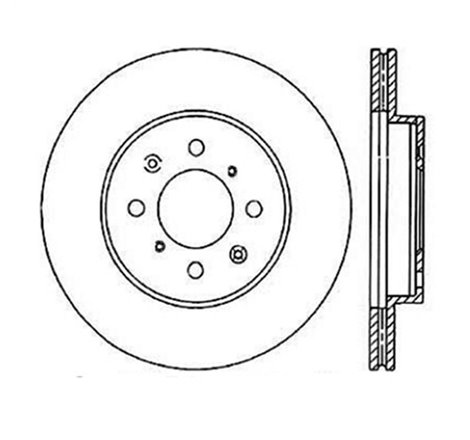 StopTech Power Slot 90-01 Integra (exc. Type R) /90-05 Civic EX/94-95 Civic SI wABS/99-03 Civic SI/