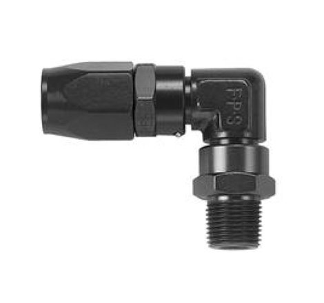 Fragola -8AN x 90 Degree x 3/4-16 (8) Hose End - Black