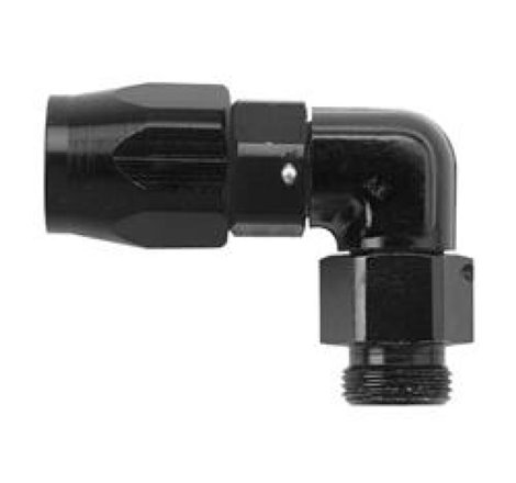 Fragola -6AN x 90 Degree Hose End x 1/8 NPT - Black