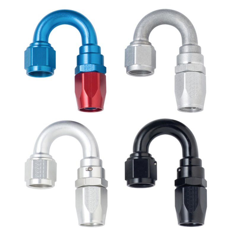 Fragola -4AN x 180 Degree Power Flow Hose End