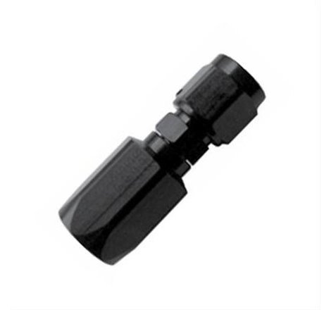 Fragola -6AN Straight Aluminum P/S Hose End - Black Only