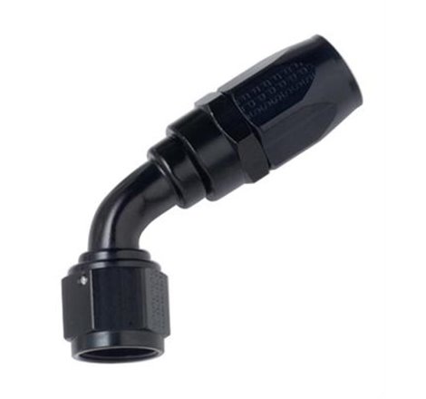 Fragola -6AN x 45 Degree P/S Hose End Aluminum - Black Only