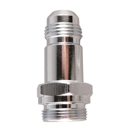 Fragola -8AN x 7/8-20 Male Adapter- Dual Feed - Chrome