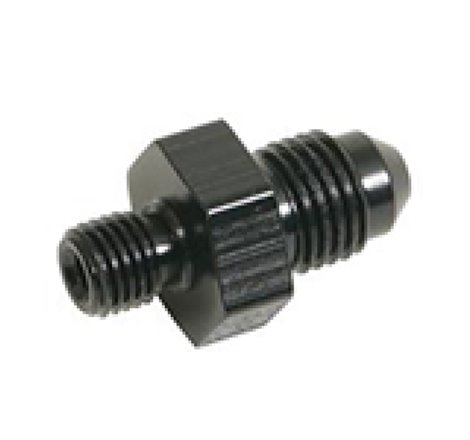 Fragola -6AN x 10mm x 1.0 Male Adapter-Weber - Black