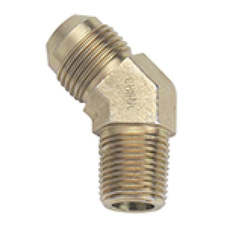 Fragola -16AN x 1 NPT 45 Degree Adapter - Steel