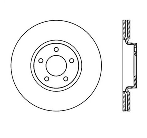 StopTech Power Slot 07-09 Mazdaspeed3 Slotted Right Front Rotor