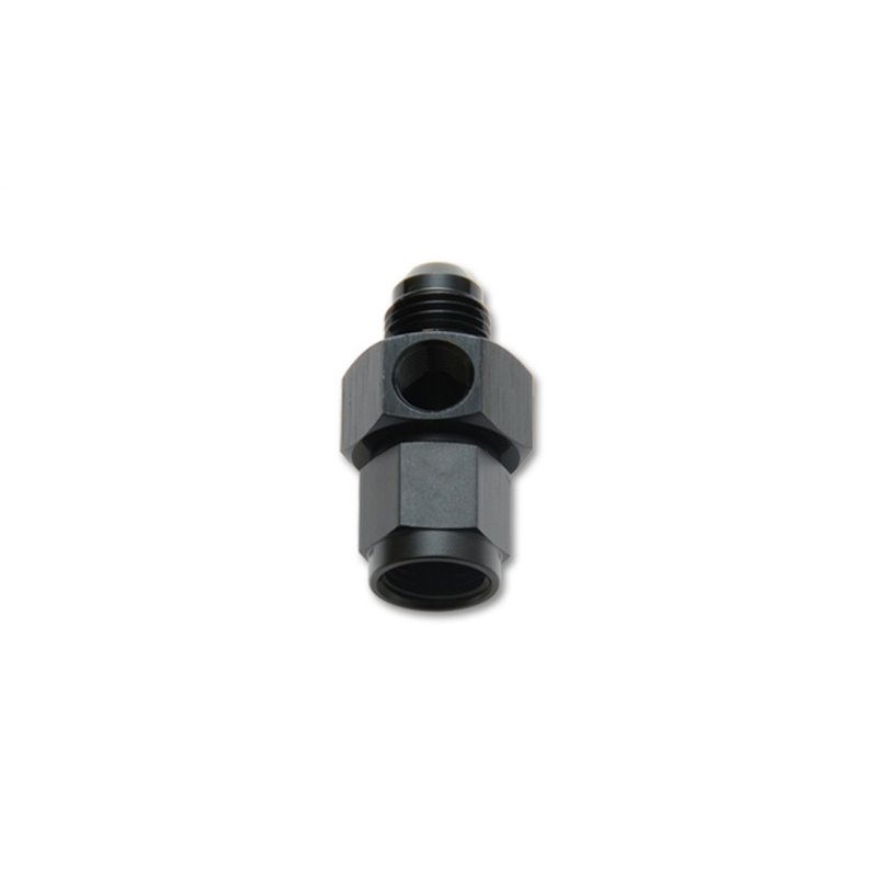 Vibrant -8AN Male to -8AN Female Union Adapter Fitting w/ 1/8in NPT Port