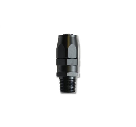 Vibrant -6AN Male NPT Straight Hose End Fitting - 3/8 NPT